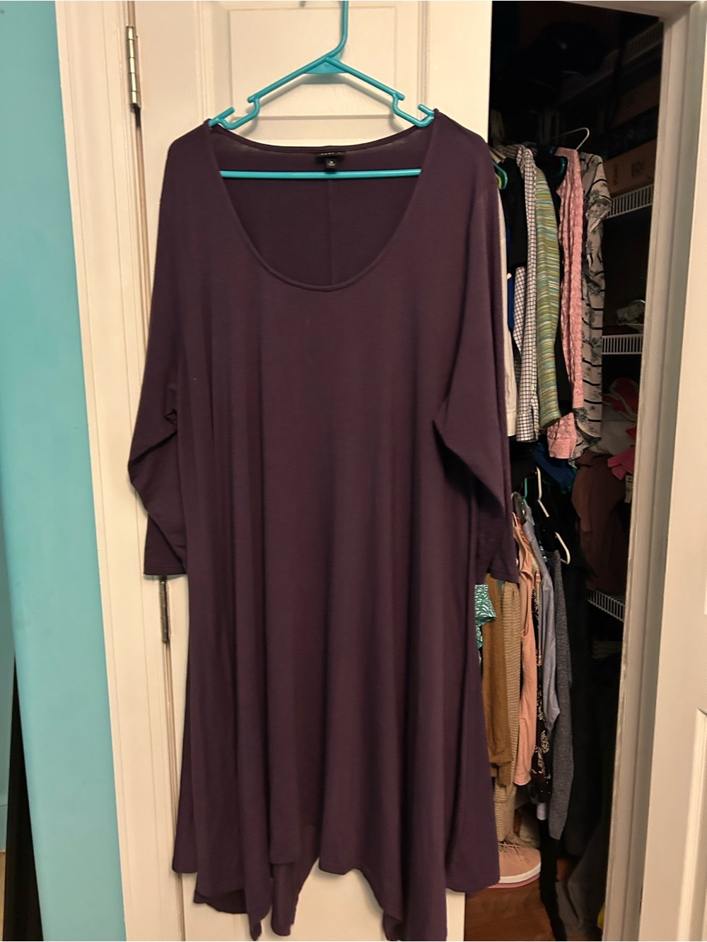 torrid Plum Scoop Neck Swing Tunic